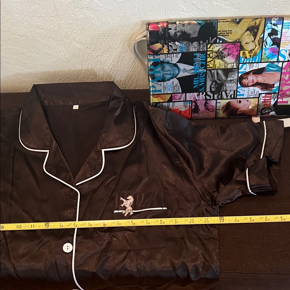 # 0711+ Women Black Satin Pajama Set - Picture 8 of 10
